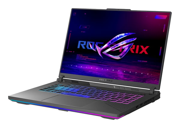 ASUS ROG Strix G16 G614PR-RV075W AMD Ryzen™ 9 8940HX Laptop 40,6 cm (16") WUXGA 32 GB DDR5-SDRAM 1 TB SSD NVIDIA GeForce RTX 5070 Ti Wi-Fi 6E (802.11ax) Windows 11 Home Grå