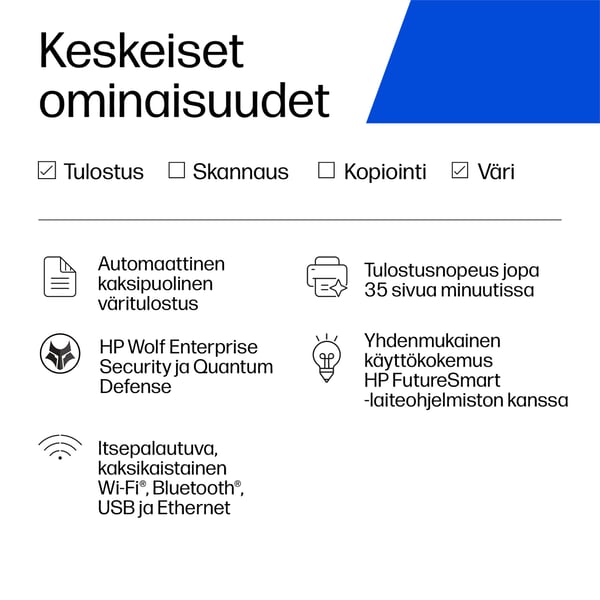 HP LaserJet Enterprise (4701dn) Väri Tulostin
