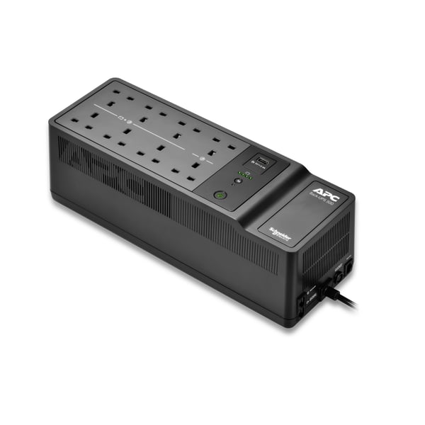 APC BE500G2-UK strömskydd (UPS) Vänteläge (offline) 0,5 kVA 300 W 8 AC-utgångar