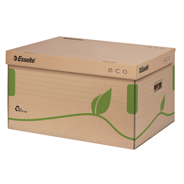 Esselte Eco kuljetuslaatikko FSC® 80/100 päältä auki