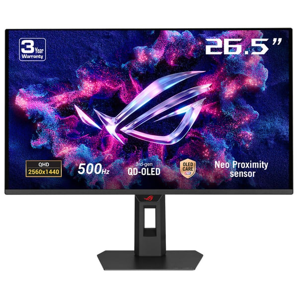 ASUS ROG Strix OLED XG27AQDPG computerskærm 67,3 cm (26.5") 2560 x 1440 pixel Wide Quad HD QD-OLED Sort ASUS ROG Strix OLED XG27AQDPG computerskærm 67,3 cm (26.5") 2560 x 1440 pixel Wide Quad HD QD-OLED Sort