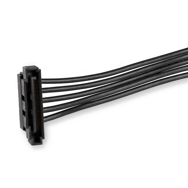 StarTech.com 4x SATA-Splitter Adapterkabel - 4-vägs Serial-ATA Kabel - Nät-Splitter - SATA-Strömkontakt