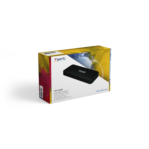 TooQ TQE-2280B Hölje för lagringsenheter SSD-inkapsling Svart M.2