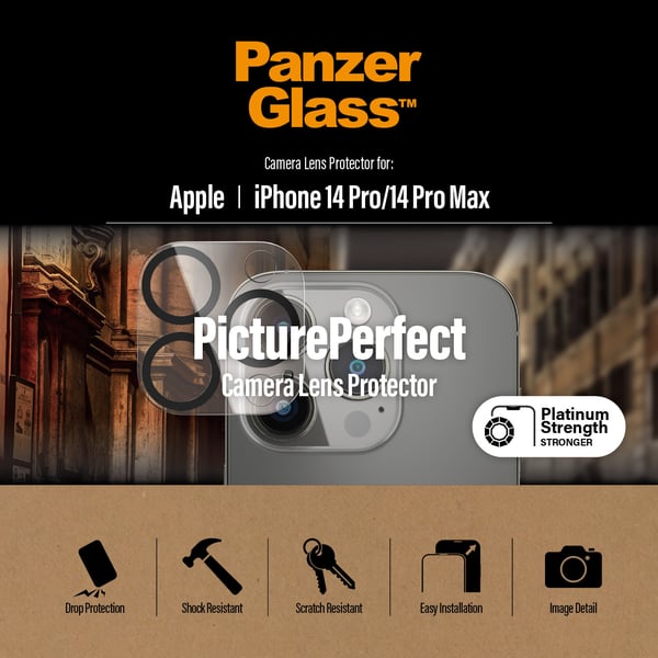 PanzerGlass ® PicturePerfect Kameralinsebeskytter iPhone 14 Pro | 14 Pro Max