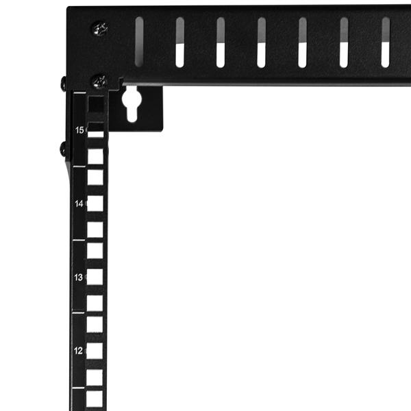 StarTech.com 15U Väggmonterat Server Rack - 30,5 cm djupt - Öppen Ram - Nätverksrack - 2-stolpsrack