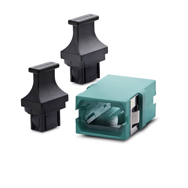StarTech.com MPOSMAPCAQCOUPLER fiber adapter MPO/MTP 1 stk Turkisfarve, Sort
