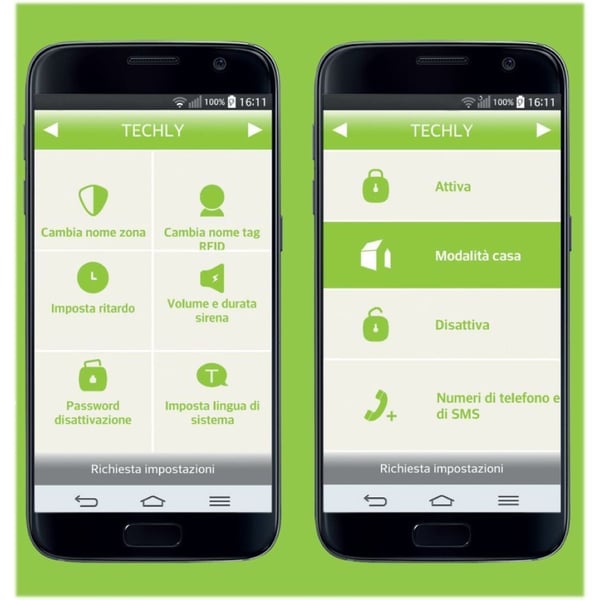 Techly I-ALARM-KIT001 turvahälytinjärjestelmä Valkoinen