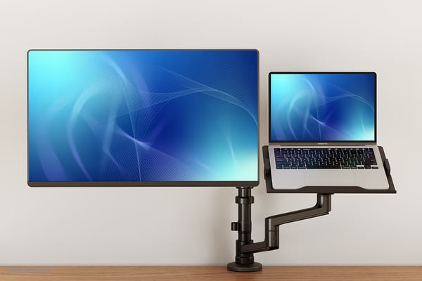 Neomounts DS20-425BL2 fäste och ställ till bildskärm 68,6 cm (27") Bord Svart