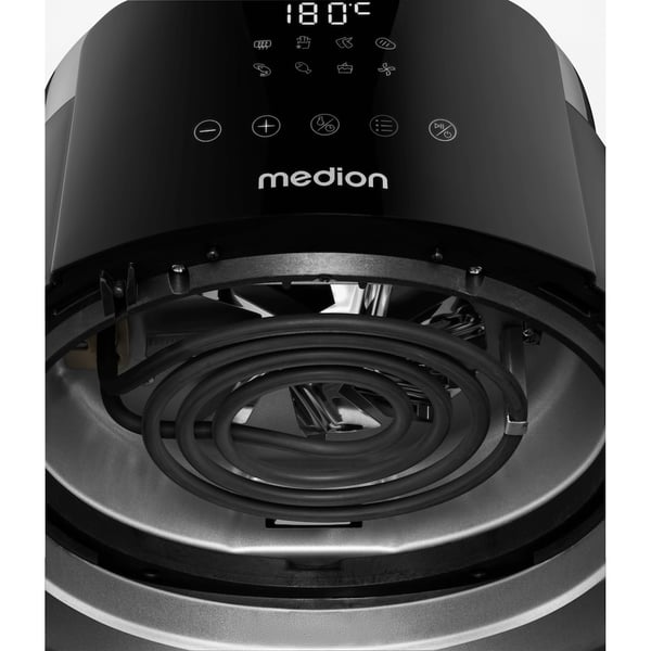 MEDION P40 L (MD13030) Enkelt 4,7 L Enkeltstående 1500 W Varmluftsteger Sort