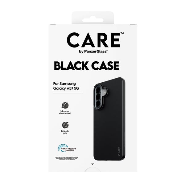 PanzerGlass CARE™ by ® TPU Case Black Samsung Galaxy A57 5G mobiltelefonfodral 17 cm (6.7") Mobilskal Transparent