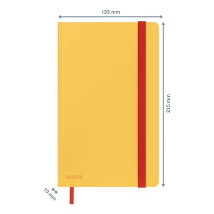 Leitz Cosy notesbog Soft Touch linjeret med Hardcover