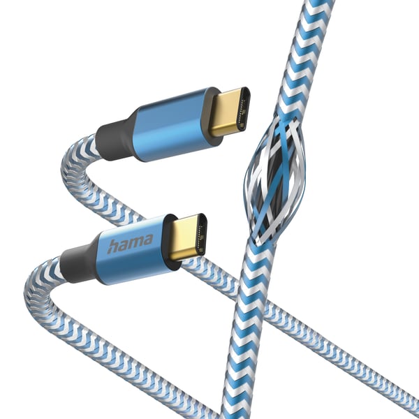 Hama Reflective USB-kabel USB 2.0 1,5 m USB C 0,48 Gbit/sek. Blå