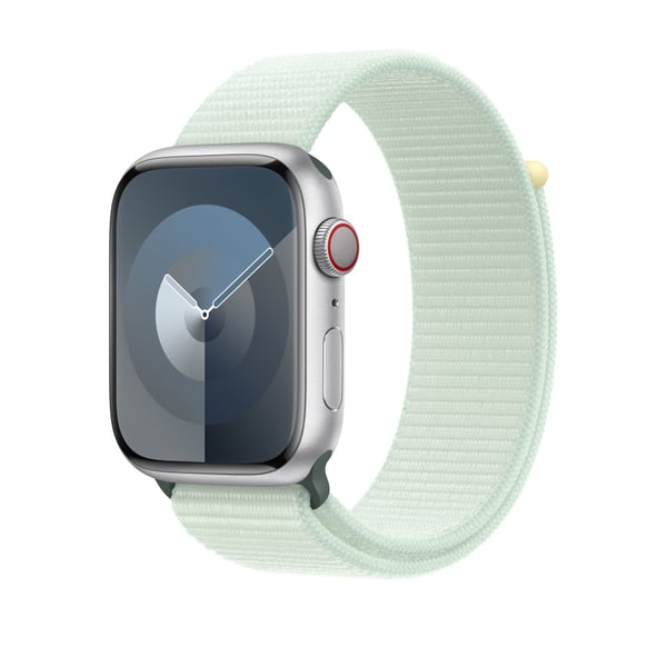 Apple MW4Q3ZM/A Älyrannekkeen lisätarvike Yhtye Mintunvärinen Nailon, Kierrätetty polyesteri, Elastaani