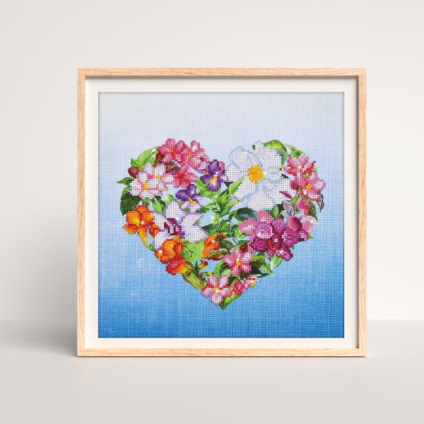 Diamond Dotz Flower Heart