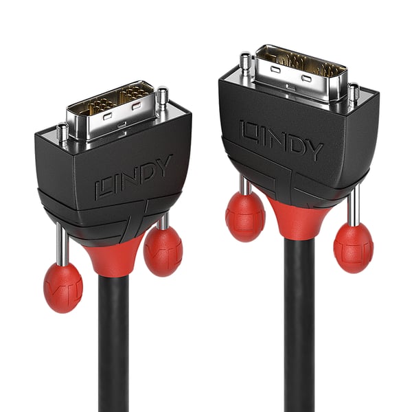 Lindy 36255 DVI kabel 1 m DVI-D Sort