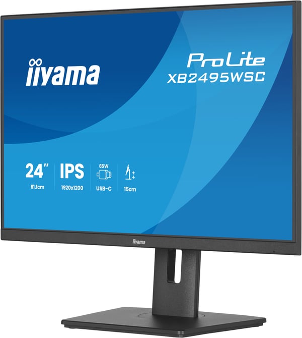 iiyama ProLite XB2495WSC-B1 computerskærm 61,2 cm (24.1") 1920 x 1200 pixel WUXGA LED Sort