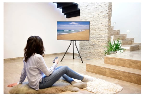 Hama 00220870 TV-kiinnike 190,5 cm (75") Musta