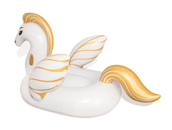 Bestway 41118 pool- och badmadrass Guld, Vit Vinyl Sittbadleksak