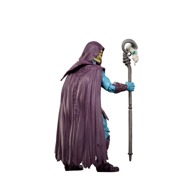 Masters of the Universe , 2026 års film, Skeletor-actionfigur på 14 cm, skurkleksak, Havoc-stav
