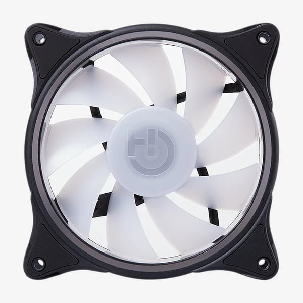 Hiditec N18 ARGB Computerkabinet Ventilator 12 cm Sort