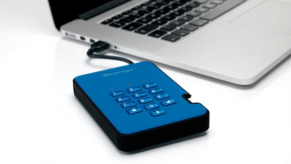 iStorage diskAshur 2 ulkoinen kovalevy 500 GB 5400 RPM USB A-tyyppi 3.2 Gen 1 (3.1 Gen 1) Sininen