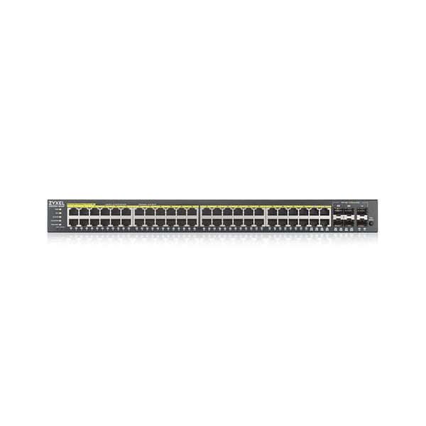Zyxel GS2220-50HP-EU0101F nätverksswitchar hanterad L2 Gigabit Ethernet (10/100/1000) Strömförsörjning via Ethernet (PoE) stöd Svart