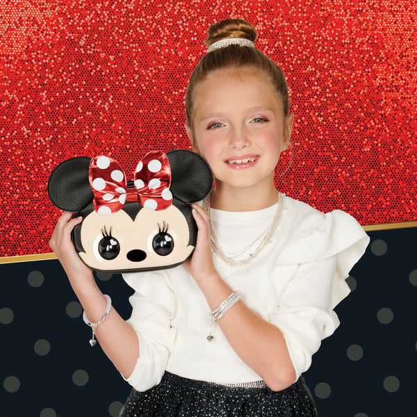 Purse Pets BAG INA PrsPtsDsneyInteractiveMinnie GML Beige, Sort, Rød Pige Skuldertaske