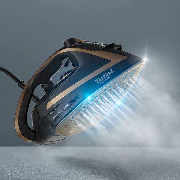 Tefal Puregliss FV8064 Tør & dampstrygejern Durilium AirGlide Autoclean soleplate 3000 W Sort, Bronze