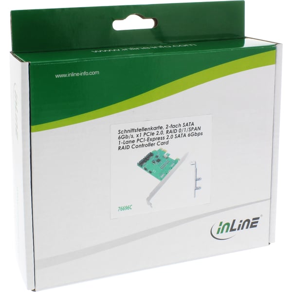 InLine 76696C nätverkskort/adapters Intern SATA