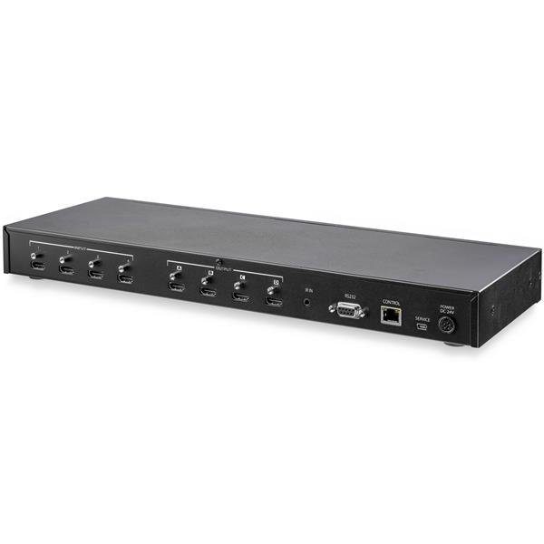 StarTech.com 4x4 HDMI-matrisswitch med Audio och Ethernet-kontroll - 4K 60 Hz