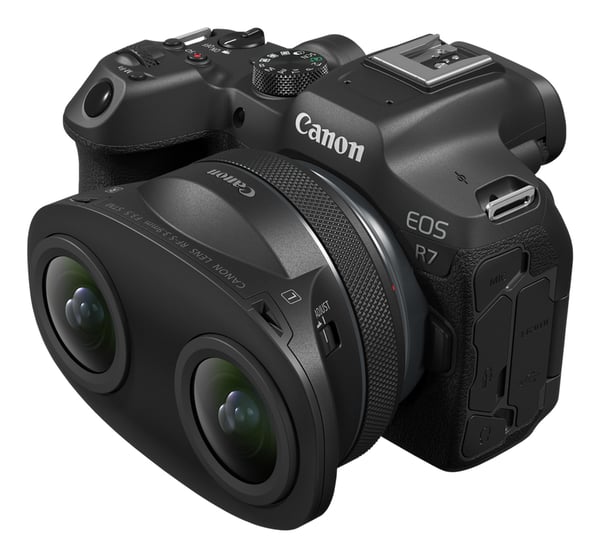 Canon RF-S 3.9mm F3.5 STM DUAL FISHEYE MILC Vidvinkellinse Sort