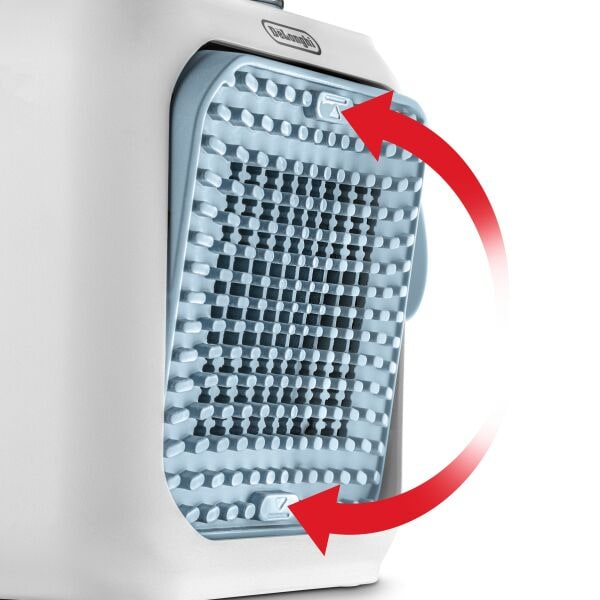 De’Longhi HFX10B03.LB varmeapparat Indendørs Blå, Grå 360 W Blæser med elektrisk områdevarmer
