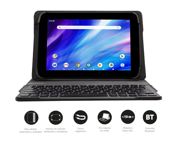 Nilox NXKB01 tablet etui 26,7 cm (10.5") Hylster Sort