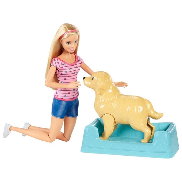 Barbie Newborn Pups Doll & Pets