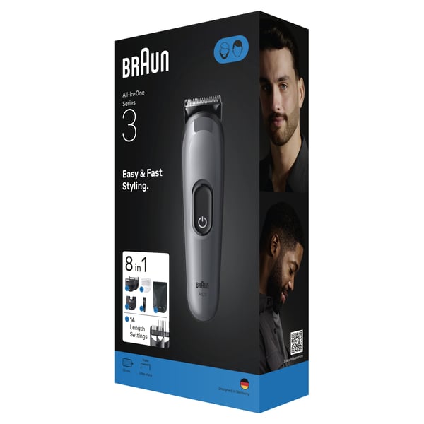 Braun 80789915 skæg- og hårtrimmer Mørkegrå 21 Nikkel-Cadmium (NiCd)