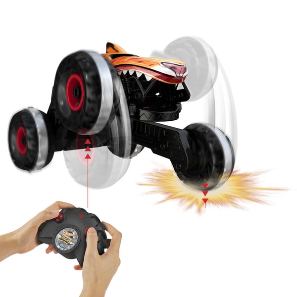 Hot Wheels Monster Trucks HW Unstoppable Tiger Shark-fjernstyret bil