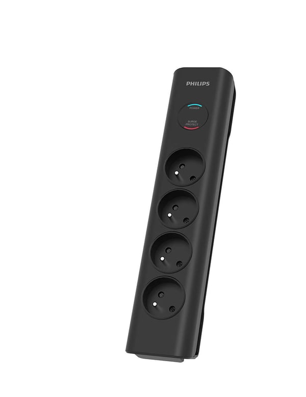Philips SPN7040BA/60 overspændingsbeskytter Sort 6 AC stikkontakt(er) 2 m