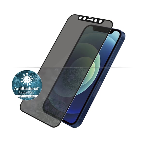 PanzerGlass ® Privacy Screen Protector iPhone 12 Mini | Edge-to-Edge Genomskinligt skärmskydd Apple 1 styck