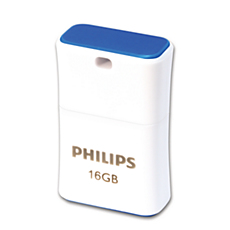 Philips FM16FD85B/00 USB-nøgle 16 GB USB Type-A 2.0 Blå, Hvid
