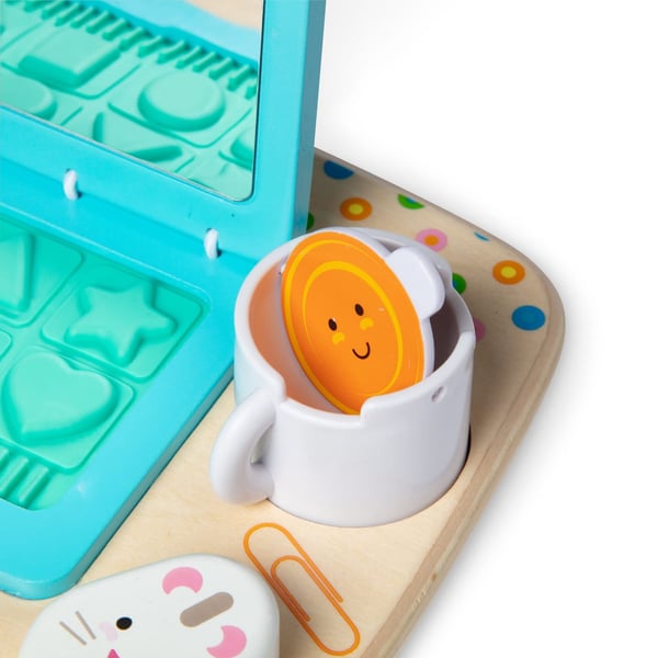 Melissa & Doug Wooden Work & Play Desktop Activity Board