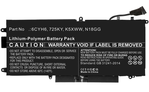 CoreParts MBXDE-BA0186 kannettavan tietokoneen varaosa Akku