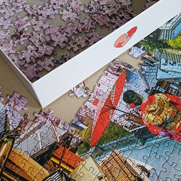 Tactic Puzzle Lovers Woman walking in Kyoto 1000 pcs puzzle