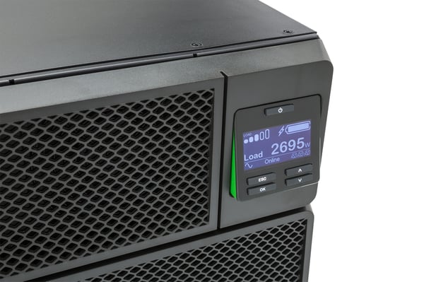 APC Smart-UPS On-Line UPS-virtalähde Taajuuden kaksoismuunnos (verkossa) 6 kVA 6000 W 10 AC-pistorasia(a)