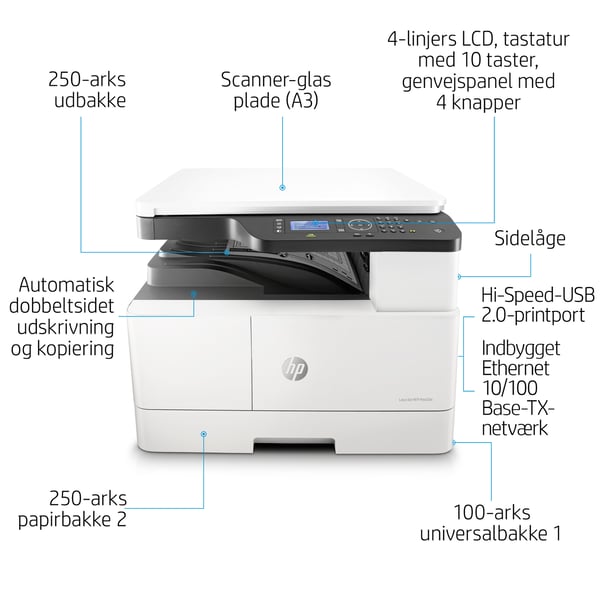 HP LaserJet M442dn Laser A3 1200 x 1200 dpi 24 sider pr. minut