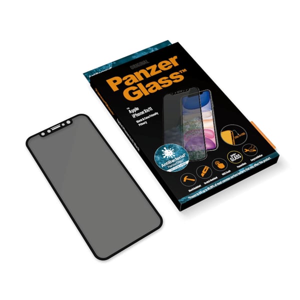 PanzerGlass ® Privacy Screen Protector iPhone 11 | XR | Edge-to-Edge Genomskinligt skärmskydd Apple 1 styck