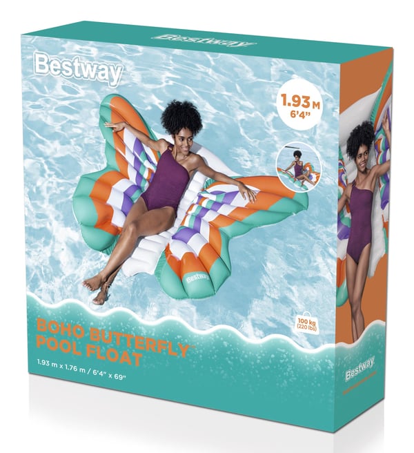 Bestway 43963 pool- och badmadrass Multifärg Mönstrad Polyvinylklorid (PVC)