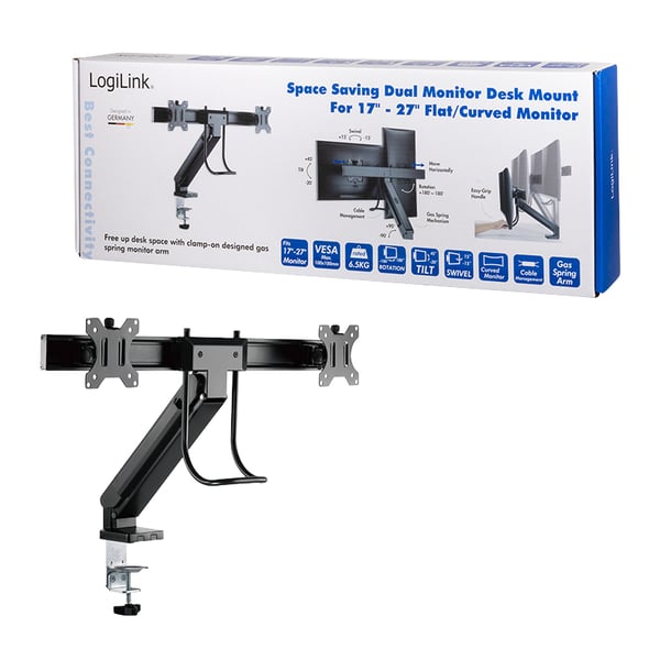 LogiLink BP0102 fäste och ställ till bildskärm 68,6 cm (27") Bord Svart