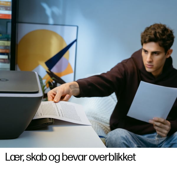 HP DeskJet 2921 Trådløst All-in-One Farve Printer, Instant Ink