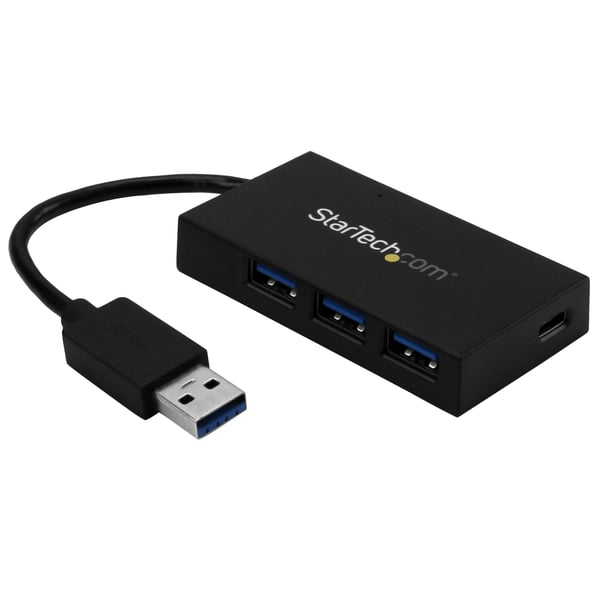 StarTech.com 4-portars USB 3.0-hubb - USB-A till 3x USB-A och 1x USB-C