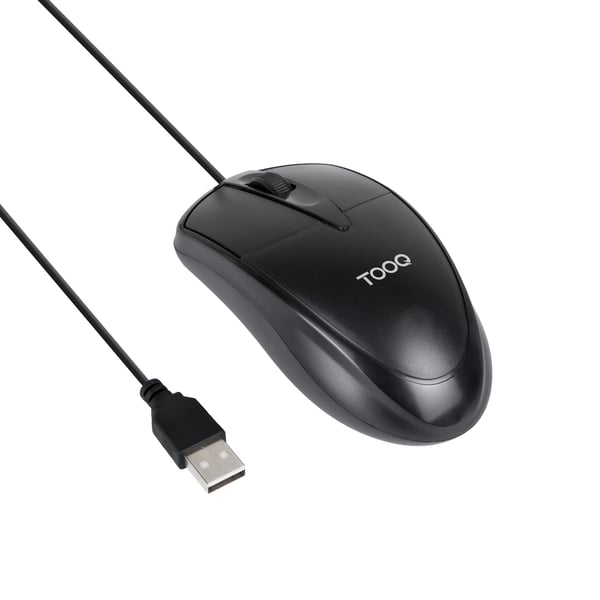 TooQ TQM-1001-B datormöss Universal Ambidextrous USB Type-A Optisk 1000 DPI